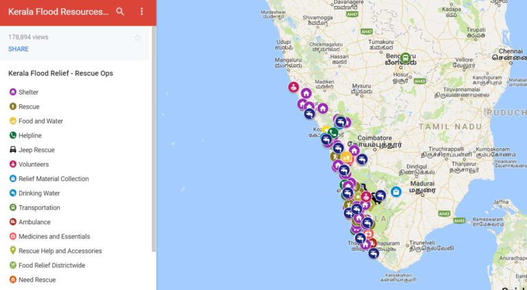 പ്രളയത്തിൽ കേരളത്തിന് സഹായവുമായി  ഗൂഗിൾ