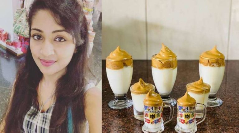 ഡാല്‍ഗോണ കോഫി ഉണ്ടാക്കി നവ്യനായര്‍ – ചിത്രം