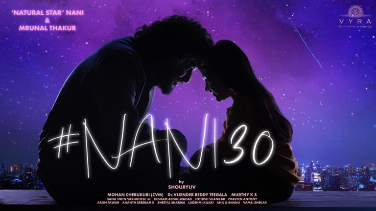 നാനിയുടെ നായികയായി മൃണാള്‍ താക്കൂര്‍, ഫസ്റ്റ് ഗ്ലിംപ്‍സ് പുറത്ത്