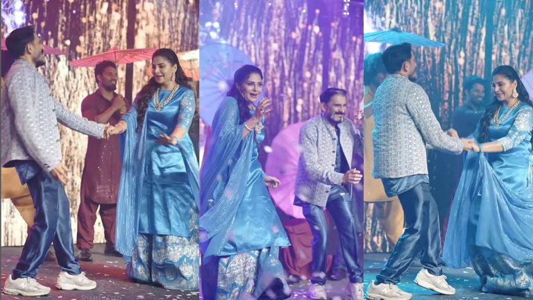 മകളുടെ സംഗീത നെറ്റിൽ ആടിപാടി നടി ആശ ശരത്തും ഭർത്താവും