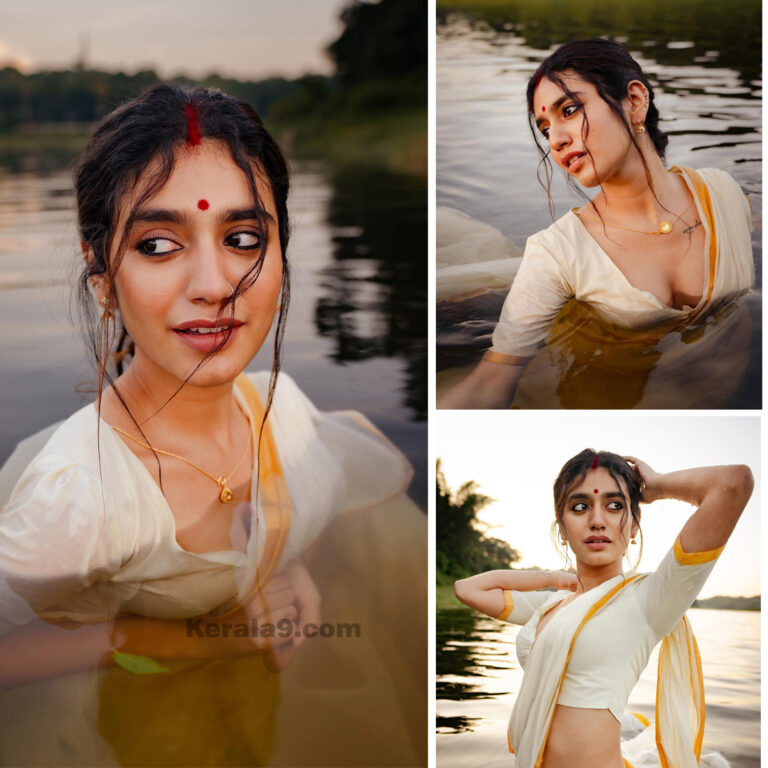 അവളുടെ കണ്ണുകളെയ്ത അമ്പുകൾ, കേരള സാരിയിൽ മനംകവർന്ന് പ്രിയ വാര്യർ, വൈറലായി പുതിയ ചിത്രങ്ങൾ