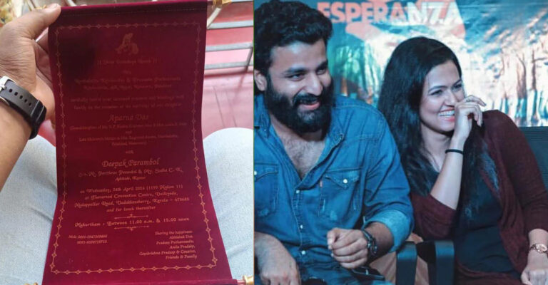 നടി അപർണ ദാസ് വിവാഹിതയാകുന്നു; വരൻ നടൻ ദീപക് പറമ്പോൾ; പ്രണയസാഫല്യമോ?