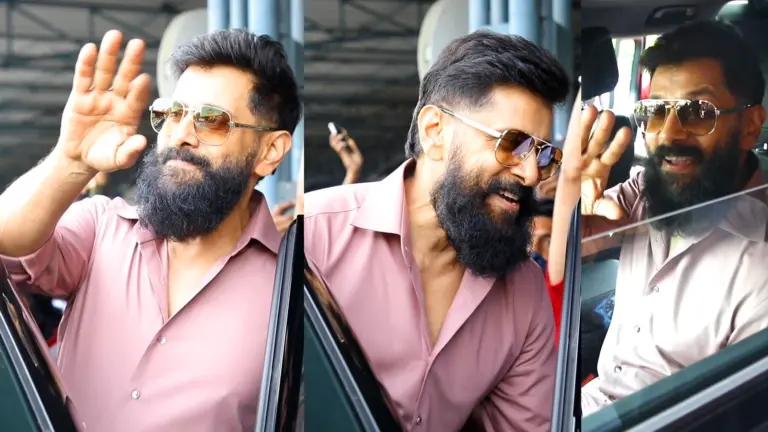 തങ്കളാൻ’ ലുക്കിൽ ചിയാൻ വിക്രം തിരുവനന്തപുരം എയർപോർട്ടിൽ വീഡിയോ കാണാം