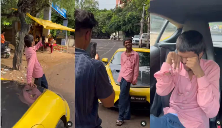 പോർഷെ കാറിന് മുന്നിൽ സെൽഫി എടുത്ത ഭിന്നശേഷിക്കാരൻ യുവാവിനോട് കാർ ഉടമ ചെയ്തത് കണ്ടോ! കണ്ണ് നിറയ്ക്കും വീഡിയോ