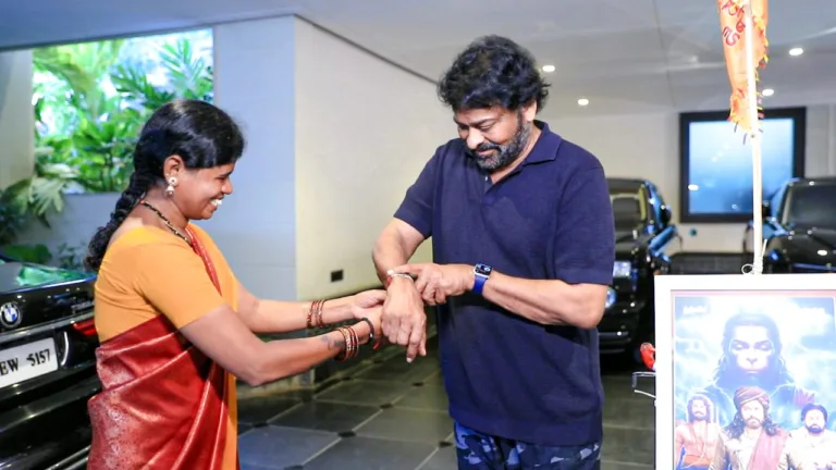 വാത്സല്ല്യപൂർവം മെഗാസ്റ്റാർ ചിരഞ്ജീവി, ആരാധിക രാജേശ്വരിക്ക് ഇത് സ്വപ്ന സാക്ഷാത്കാരം