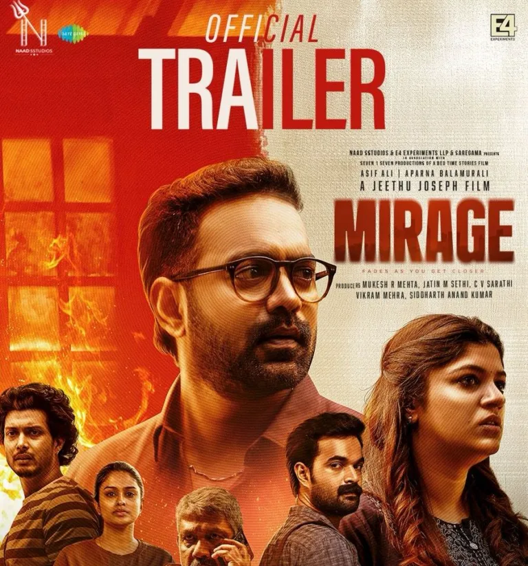 അവർ എന്തോ ഒളിക്കുന്നുണ്ട്’; ത്രില്ലും സസ്പെൻസും നിറച്ച് ജീത്തു ജോസഫ് – ആസിഫ് അലി ചിത്രം ‘മിറാഷ്’ ട്രെയിലർ പുറത്ത്, ചിത്രം സെപ്റ്റംബർ 19ന് തിയേറ്ററുകളിൽ