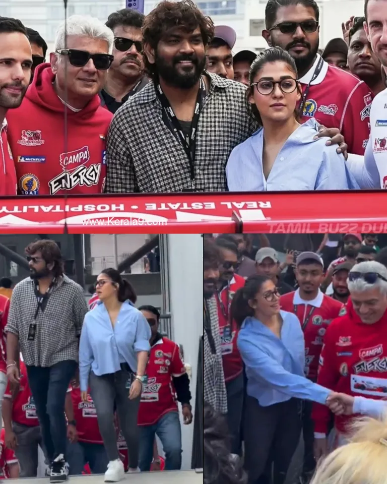 വിവാദങ്ങൾക്ക് വിട; ദുബായിൽ അജിത്തിനെ സന്ദർശിച്ച് നയൻതാരയും വിഘ്നേഷും