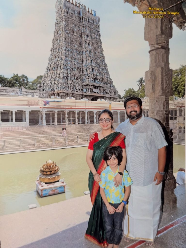 മധുരൈ മീനാക്ഷിക്ക് മുന്നിൽ പ്രാണേഷിനൊപ്പം; കുട്ടിക്കാലത്തെ മധുര സ്മരണകൾ പങ്കുവെച്ച് ഡോ. ദിവ്യ എസ് അയ്യർ!