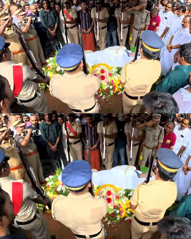 നടൻ സലിംകുമാറിന് കണ്ണീരോടെ വിട; ഔദ്യോഗിക ബഹുമതികളോടെ സംസ്കാരം പൂർത്തിയായി