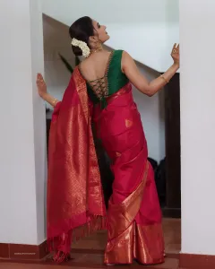 aditi-ravi-in-rani-pink-saree-with-green-blouse-ideas-photos-002