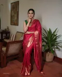 aditi-ravi-in-rani-pink-saree-with-green-blouse-ideas-photos-004