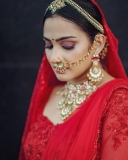 aditi-ravi-in-new-red-bridal-lehenga-choli-photos-002