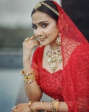 aditi-ravi-in-new-red-bridal-lehenga-choli-photos