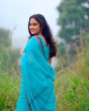 aditi-ravi-latest-photos-in-blue-saree-001