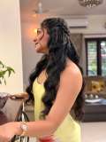 ahana-krishna-in-yellow-body-fit-gown-dress-photo-010