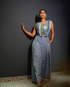 aishwarya-lekshmi-new-images-in-Vest-Pants-Cord-Set