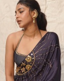 aishwarya-lekshmi-in-Draped-in-the-navy-blue-ethereal-Taarakan-Saree-and-halter-neck-blouse-with-tie-up-photos-005