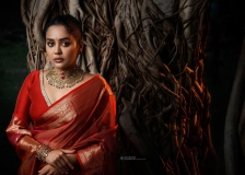 ananya-in-red-pattu-saree-photos