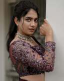 anarkali-marikar-in-modern-pre-draped-saree-in-a-deep-wine-or-plum-hue-made-of-fluid-glossy-fabric