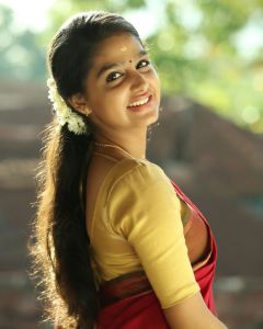 anaswara rajan saree photos