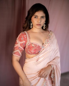 anjali-in-pink-blouse-with-peach-saree-combination-outfit-photos-002