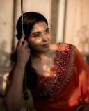anjali-in-orange-net-heavy-work-saree-photos
