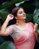anna-reshma-rajan-hot-look-in-pink-saree