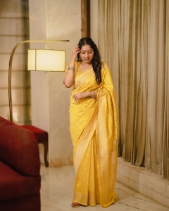 actress-anumol-in-mango-yellow-colour-saree-photos-005