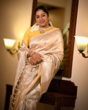 anumol-in-golden-saree-with-yellow-blouse-photos