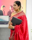 anumol-new-photos-in-red-pattu-saree-001