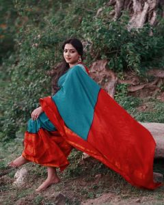 anu-sithara-in-red-and-blue-saree-latest-images-001