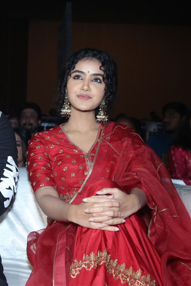 Actress Anupama Red Dress Images @ 18 Pages Pre Release