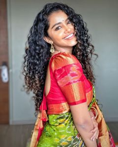 Actress-Anupama-Parameswaran-pattu-saree-look-photos-002
