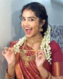 actress-anupama-parameswaran-new-photos-in-silk-saree-and-blouse-