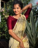 anupama-parameswaran-in-set-saree-with-maroon-blouse-photos-005