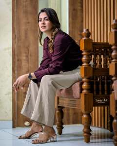 anusree-in-light-color-pants-with-purple-shirt-photos