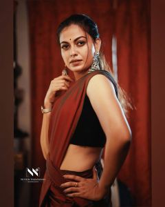 anusree new saree photos