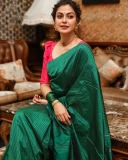 anusree-in-green-pattu-saree-001
