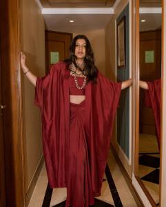 aparna-balamurali-in-wine-red-dress-003