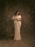aparna-balamurali-in-ivory-organza-saree-contrasting-magenta-pink-silk-blouse-and-Soft-smoky-eye-warm-muted-nude-pink-lip-color-pics-004