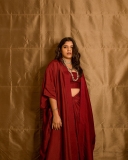 aparna-balamurali-in-wine-red-dress