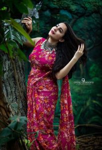 bhama latest saree photos