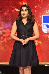 Actress Catherine Tresa Stills @ Macherla Niyojakavargam Trailer Launch