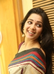 Actress Charmi Stills in Multi Color Printed Saree