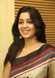 Actress Charmme Stills in Multi Color Printed Saree