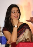 Actress Charmi Stills in Multi Color Printed Saree