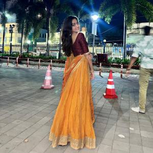 devika-sanjay-in-davani-photos