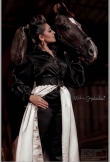 actress durga krishna new photos with horse 9612-001