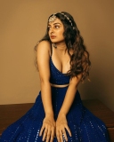 Esther-Anil-new-photoshoot-in-blue-lehenga