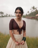 esther-anil-latest-photos-in-kerala-pavada-and-blouse